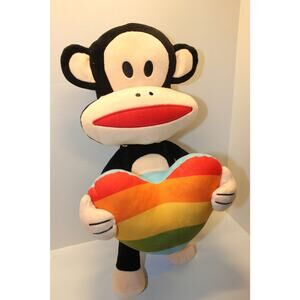 Large Paul Frank 18” Pet Stuff Animal Plush Toy Rainbow Monkey